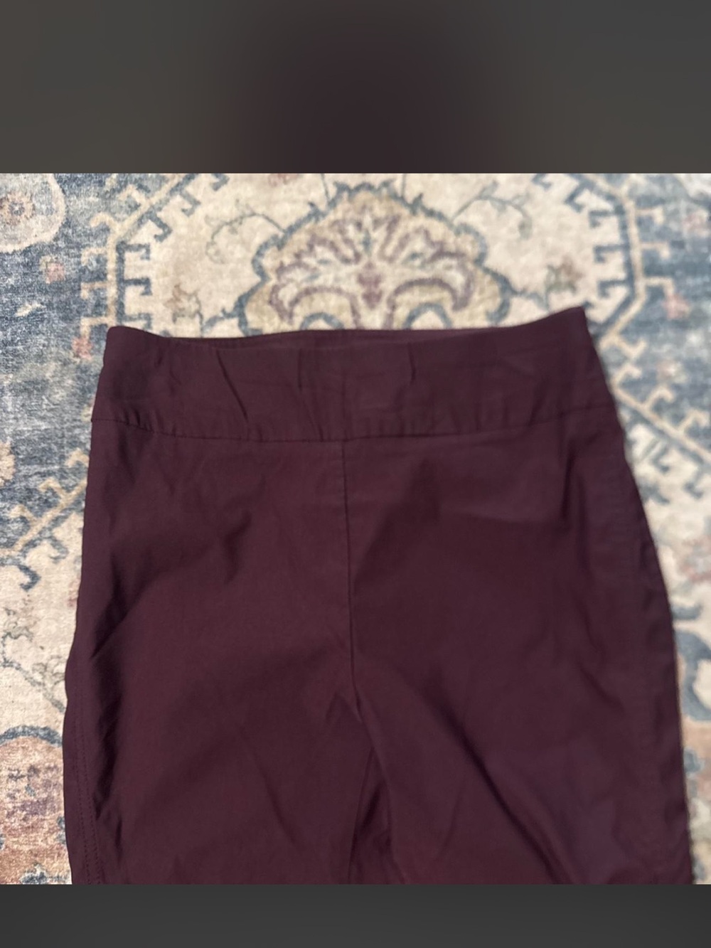 NY and Company 7th Ave. High-Waisted Skinny pants Deep Plum - Picture 2 of 4